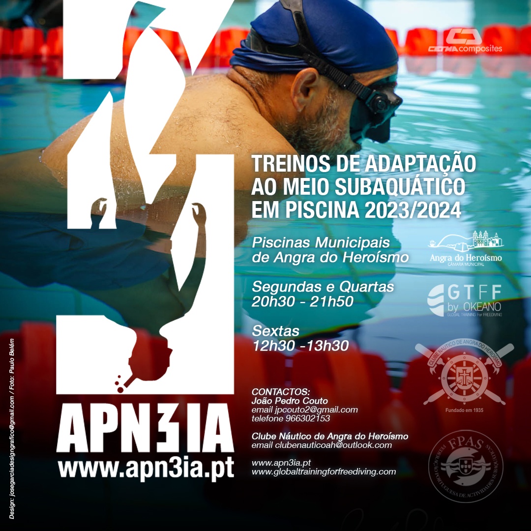  Open Day de Treino em Piscina de mergulho em Apneia 